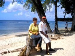 Brother Graham from Dr Creflo Dollar's World Changers Ministry visits Barbados with  Evangelist Betty Clarke