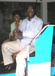 Brother Graham with Evangelist Betty Clarke seen here on a visit to the spectacular Harrison's Cave.