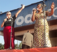 The main speakers at the crusade in DR Congo