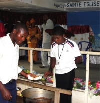 Thanks to generous donations from Barbados we were able to feed all of these young people for three days as they were taught and later delivered. 