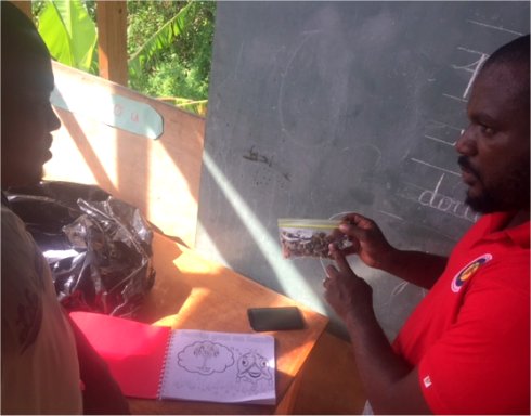 Haiti Mission trip Jacmel water filter distribution to help survivors of Hurricane Matthew in Haiti with Sawyer filtered clean water as fears of an increase in cholera cases grow