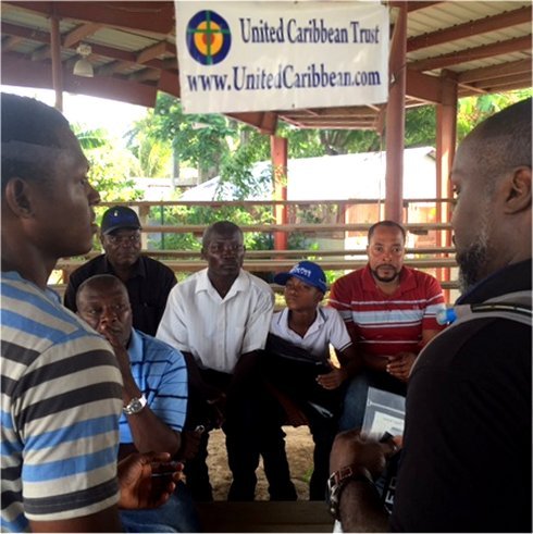 United Caribbean Trust Mission trip to help survivors of Hurricane Matthew in Haiti with Sawyer filtered clean water as fears of an increase in cholera cases grow