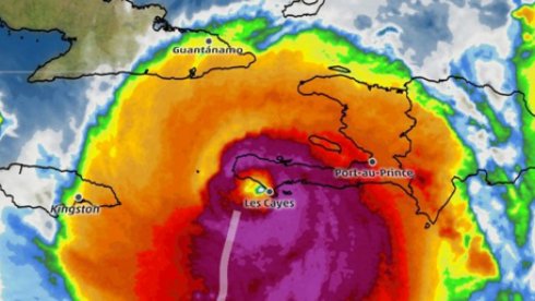 Hurricane Matthew picture compliments of www.fusion.net