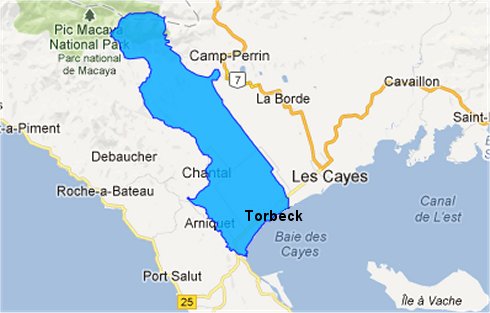 Torbeck map compliments of ikimap.com