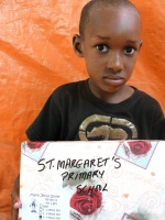 Children from a small Haitian church receiving thier Make Jesus Smile shoeboxes. 