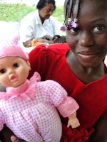 At every distribution the kids were so excited as they showed off their new gifts.