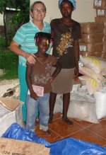 The highlight of my trip to Haiti was to visit and bless my two sponsored girls with 'Sponsored Family Hampers' 