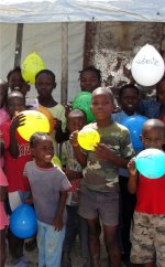 Kids Evangelism in the tent city