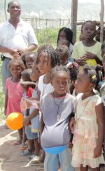 Kids Evangelism in the tent city