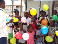 Kids Evangelism in the tent city