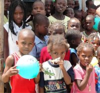 Kids Evangelism in the tent city