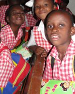 Bethesda school children receive their Make Jesus Smile shoeboxes