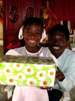 The children from Church of God Bois Landry had a wonderful time receiving their Make Jesus Smile shoeboxes