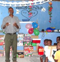 The Rock church receive their Make Jesus Smile shoeboxes