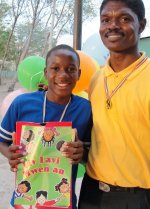 Make Jesus Smile shoeboxes being delivered to the children who were a part of our Summer  Teacher 
                    Training Camp.