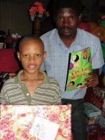 Make Jesus Smile shoeboxes distributed to Les Martinier Church of God in Haiti