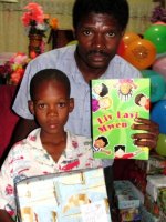 Make Jesus Smile shoeboxes distributed to Les Martinier Church of God in Haiti