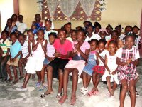 Make Jesus Smile shoeboxes distributed to Les Martinier Church of God in Haiti