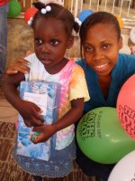 The Nazarene church in Goniave hosted this years Make Jesus Smile shoebox distribution