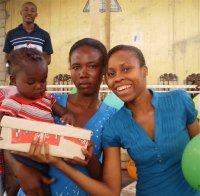 The Nazarene church in Goniave hosted this years Make Jesus Smile shoebox distribution 