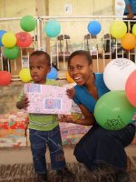 The Nazarene church in Goniave hosted this years Make Jesus Smile shoebox distribution