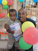 The Nazarene church in Goniave hosted this years Make Jesus Smile shoebox distribution