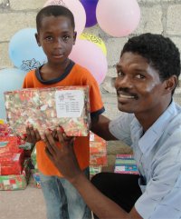 Maranatha Ministries in St Marc receive their Make Jesus Smile shoeboxes