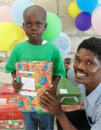 Maranatha Ministries in St Marc receive their Make Jesus Smile shoeboxes