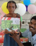 Maranatha Ministries in St Marc receive their Make Jesus Smile shoeboxes