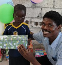 Maranatha Ministries in St Marc receive their Make Jesus Smile shoeboxes