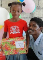 Maranatha Ministries in St Marc receive their Make Jesus Smile shoeboxes