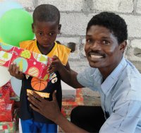 Maranatha Ministries in St Marc receive their Make Jesus Smile shoeboxes