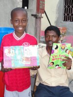 Seen here some more of your boxes being distributed at a Church of God school in Les Cayes. 