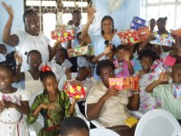 The Power in the Blood Make Jesus Smile shoeboxes