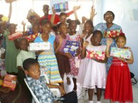 The Power in the Blood Make Jesus Smile shoeboxes