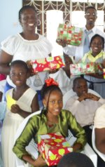 The Power in the Blood Make Jesus Smile shoeboxes