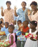 The Power in the Blood Make Jesus Smile shoeboxes