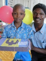 Make Jesus Smile shoebox distribution Haiti 2009