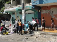 Following the earthquake United Caribbean Trust distributed over 250 Sawyer PointOne filters.