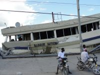 Haiti hit by massive earthquake</a> offices and shops in Port au Prince destroyed 
