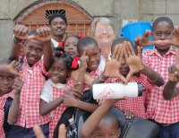 Thanks to Kids' EE that donated this Sawyer Water Filter Community Unit to the Bethesda school.