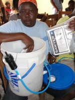 Sawyer PointONE water filter distribution in Jacmel