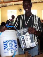 Sawyer PointONE water filter distribution in Jacmel