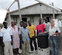 Sawyer PointONE institutional water fitler system in the school at the St. John's Childrens Village. 