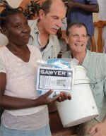 Pastor Paul joined the team in Bon Repos at the Yolanda Thervil Foundation to assist with the Sawyer Point One Water filters.