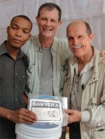 Seen here Don Warren the founder in Haiti immediately after the Haiti distributing Sawyer Point One Water Filters in the Yolanda Thervil Foundation.
