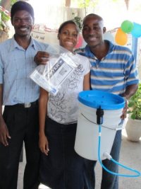 Jeanelle, a Barbadian YWAMer and her Haitian YWAM husband Daniel Noel helped us with the Make Jesus Smile distribution of shoeboxes at their local Nazarene church and at the YWAM base where they lived during their mission trip to Haiti. 