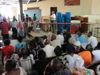 Nazarene church in City Soleil hosts Sawyer PointONE Water Filter distribution