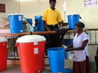 Nazarene church in City Soleil hosts Sawyer PointONE Water Filter distribution