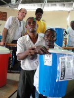 Nazarene church in City Soleil hosts Sawyer PointONE Water Filter distribution